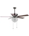 Safavieh Korla Ceiling Light Fan In Metallic