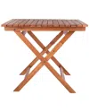 Safavieh Kresler Outdoor Folding Table In Brown