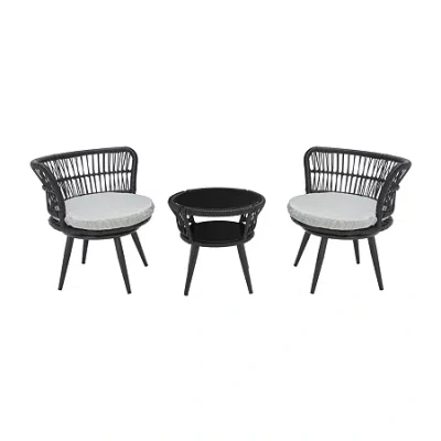 Safavieh Kyomi Lounge Set In Black