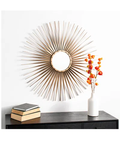 Safavieh Lachlyn Sunburst Mirror In Gold