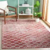 Safavieh Lagoon Machine Made Area Rug, Brown / Ivory Contemporary Style Easy Care In Red