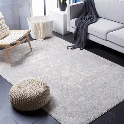 Safavieh Lagoon Machine Made Area Rug, Grey / Ivory Contemporary Style Easy Care In White