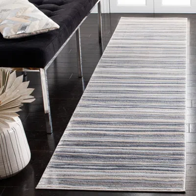 Safavieh Lagoon Machine Made Area Rug, Grey / Ivory Contemporary Style Easy Care In Gray