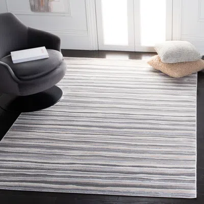 Safavieh Lagoon Machine Made Area Rug, Ivory / Grey Contemporary Style Easy Care In Multi