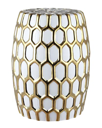 Safavieh Laili Garden Stool In Gold