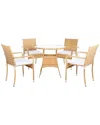 Safavieh Laina Outdoor Bistro Set In Natural