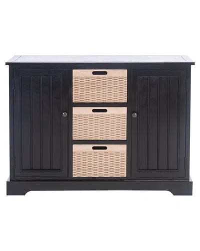 Safavieh Landers 2 Doors & 3 Removable Bask In Black