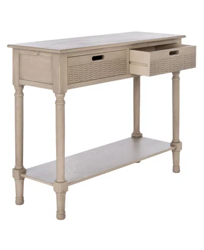 Safavieh Landers 2 Drawer Console In Beige