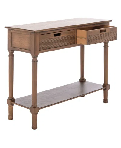 Safavieh Landers 2 Drawer Console In Brown