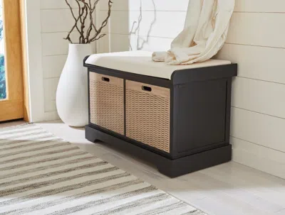 Safavieh Landers 2 Drawer/cushion Storage Bench In Multi
