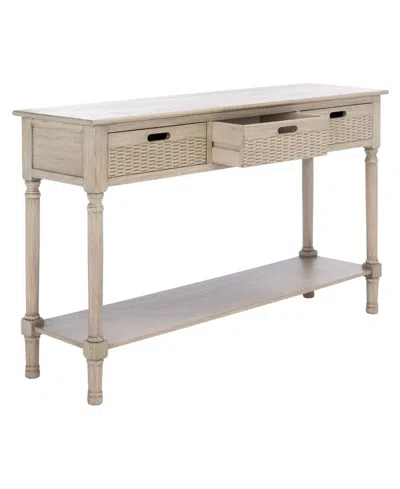 Safavieh Landers 3 Drawer Console In Beige