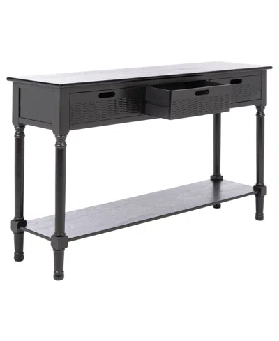 Safavieh Landers 3 Drawer Console In Black
