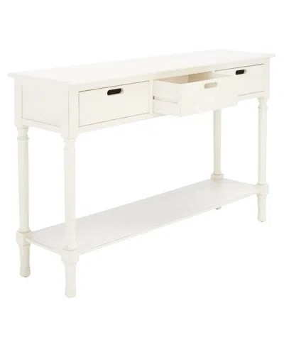 Safavieh Landers 3 Drawer Console In White