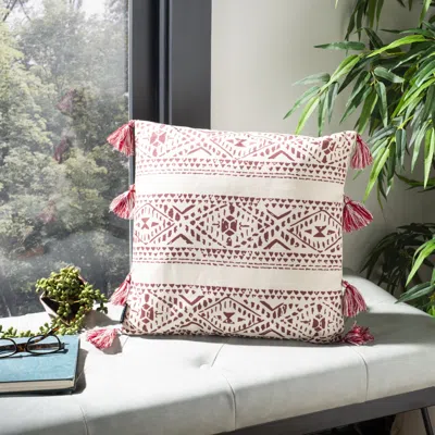 Safavieh Landria Pillow In Brown