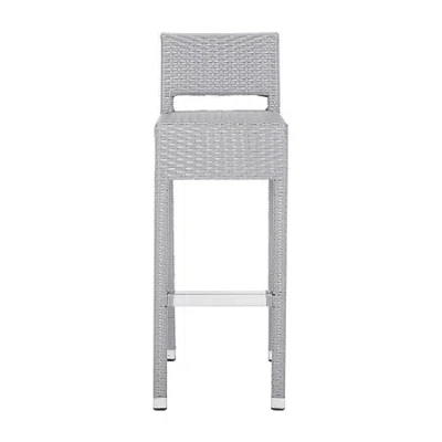 Safavieh Landry Patio Collection Bar Stool In Gray