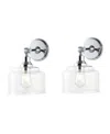 Safavieh Lansor Wall Sconce, Set Of 2 In Chrome