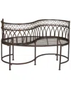 Safavieh Lara Outdoor Kissing Bench