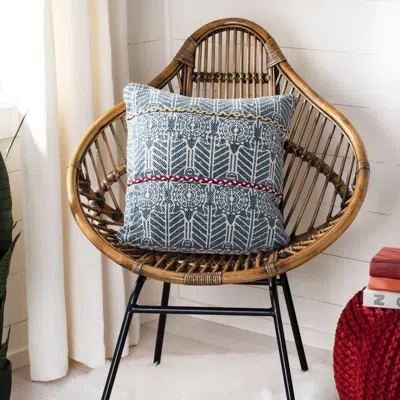 Safavieh Larren Pillow In Blue