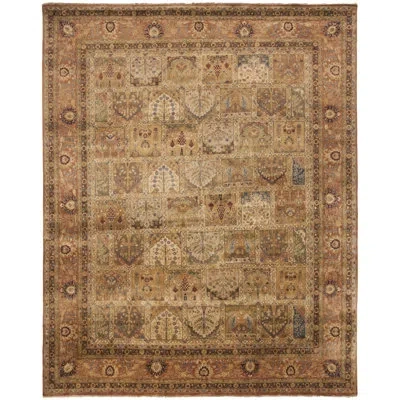 Safavieh Lavar Hand Knotted Wool Pile Oriental Rug In Multi,rust