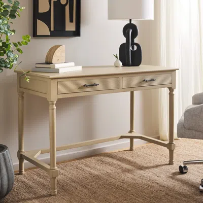 Safavieh Layce 2 Drawer Desk In Neutral