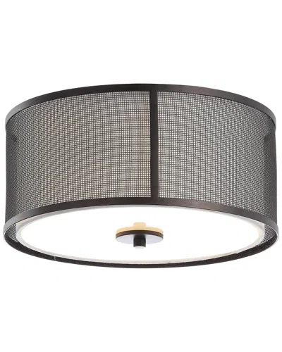 Safavieh Layne Flush Mount Brass In Gray