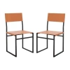 Safavieh Layne Sleek Dining Chair - Set Of 2 In Brown