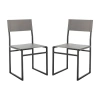 Safavieh Layne Sleek Dining Chair - Set Of 2 In Gray