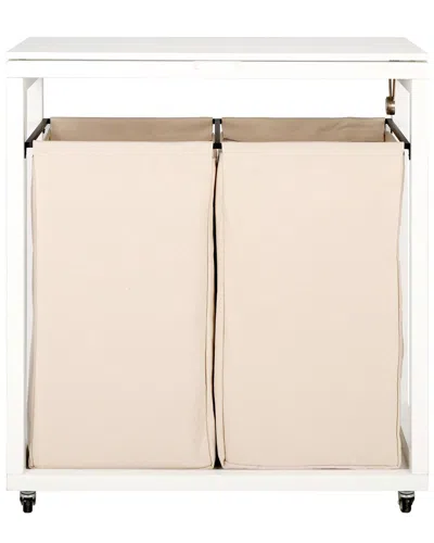 Safavieh Leanna Laundry Basket In White