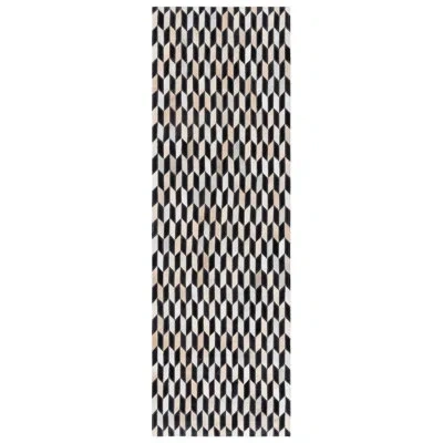 Safavieh Leather Area Rug In Ivory,black