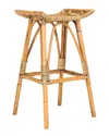 Safavieh Leda Rattan Bar Stool
