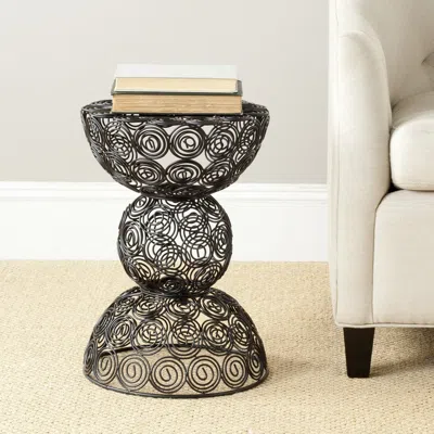 Safavieh Leila Iron Wire Stool In Black