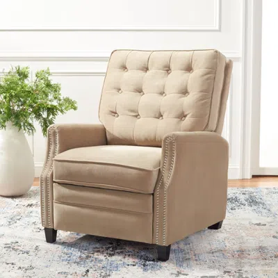 Safavieh Leona Tufted Recliner In Neutral