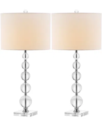 Safavieh Liam 29in Stacked Crystal Ball Lamp In Multi
