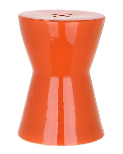 Safavieh Liana Garden Stool In Orange