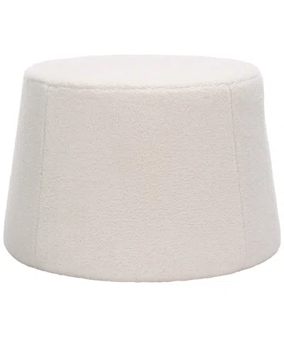 Safavieh Liesel Wide Flared Ottoman In White