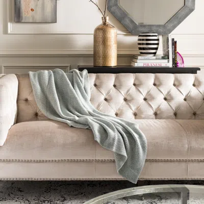 Safavieh Liliana Knit Throw In Gray