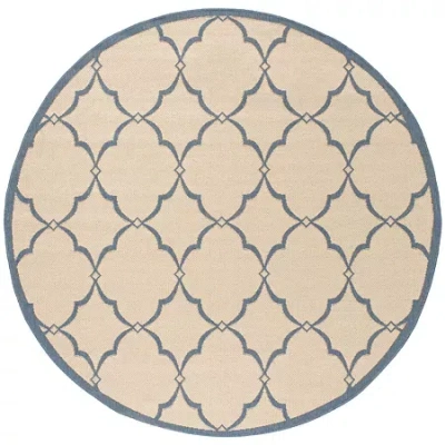 Safavieh Linden Collection Dina Geometric Round Area Rug In Multi