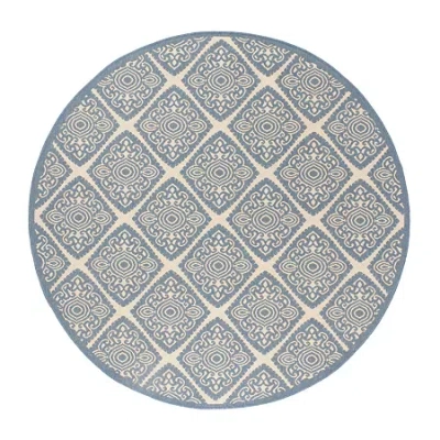 Safavieh Linden Collection Raymond Geometric Roundarea Rug In Multi