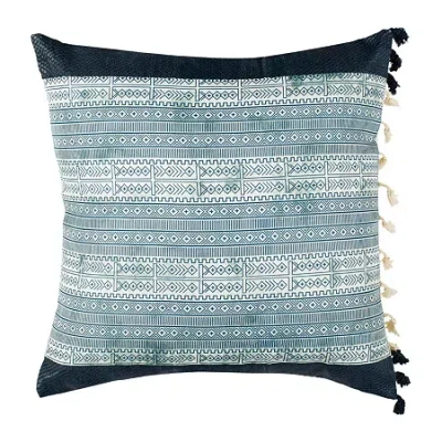 Safavieh Linnet Square Throw Pillow In Blue