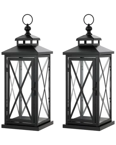 Safavieh Lirio 20.5in Outdoor Lantern In Black
