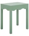 Safavieh Litith Square Wave Accent Table In Green