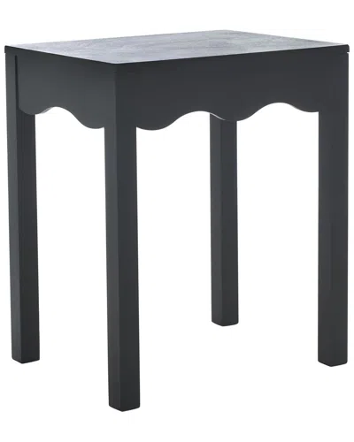 Safavieh Litith Square Wave Accent Table In Black