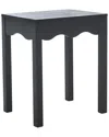 Safavieh Litith Square Wave Accent Table In Black