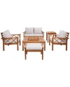 SAFAVIEH SAFAVIEH LOANNA 6PC OUTDOOR LIVING SET