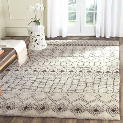 Safavieh Loft Hand Made Area Rug, Creme / Brown Bohemian Style Non-shedding