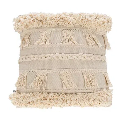 Safavieh Loli Square Throw Pillow In Sand