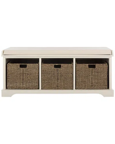 Safavieh Lonan Storage Bench In White