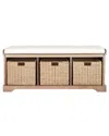 Safavieh Lonan Wicker Storage Bench