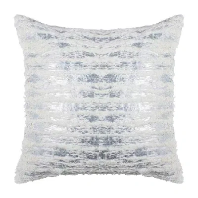 Safavieh Lorelei Square Throw Pillow In Silver