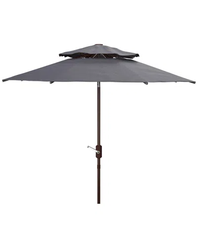 Safavieh Lorenia 9ft Double Top Umbrella In Blue